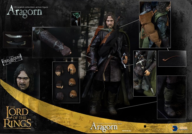 Il Signore degli Anelli: l’action doll di Aragorn di Asmus Toys