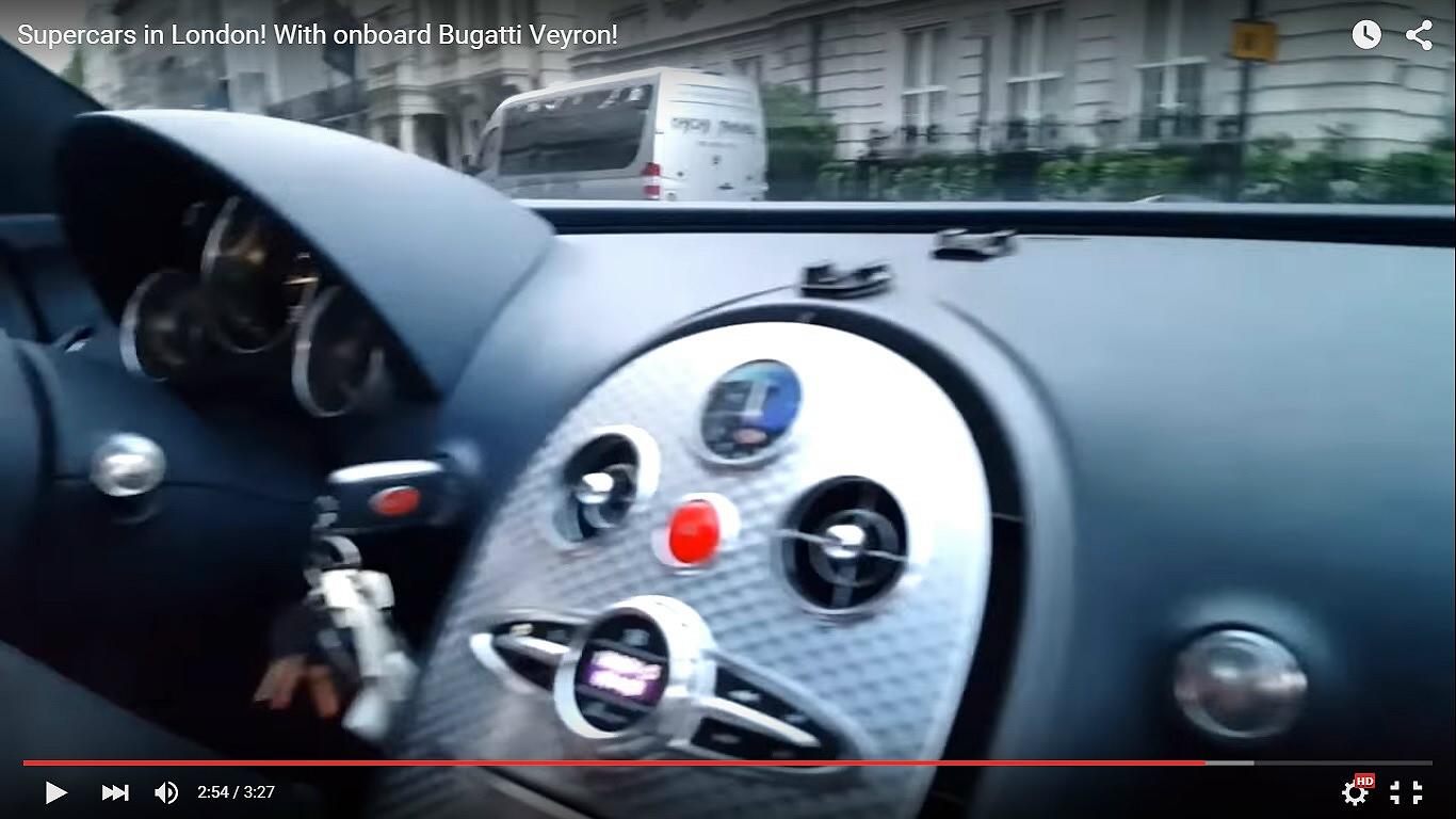 Supercars a Londra, con riprese on board sulla Bugatti Veyron [Video]