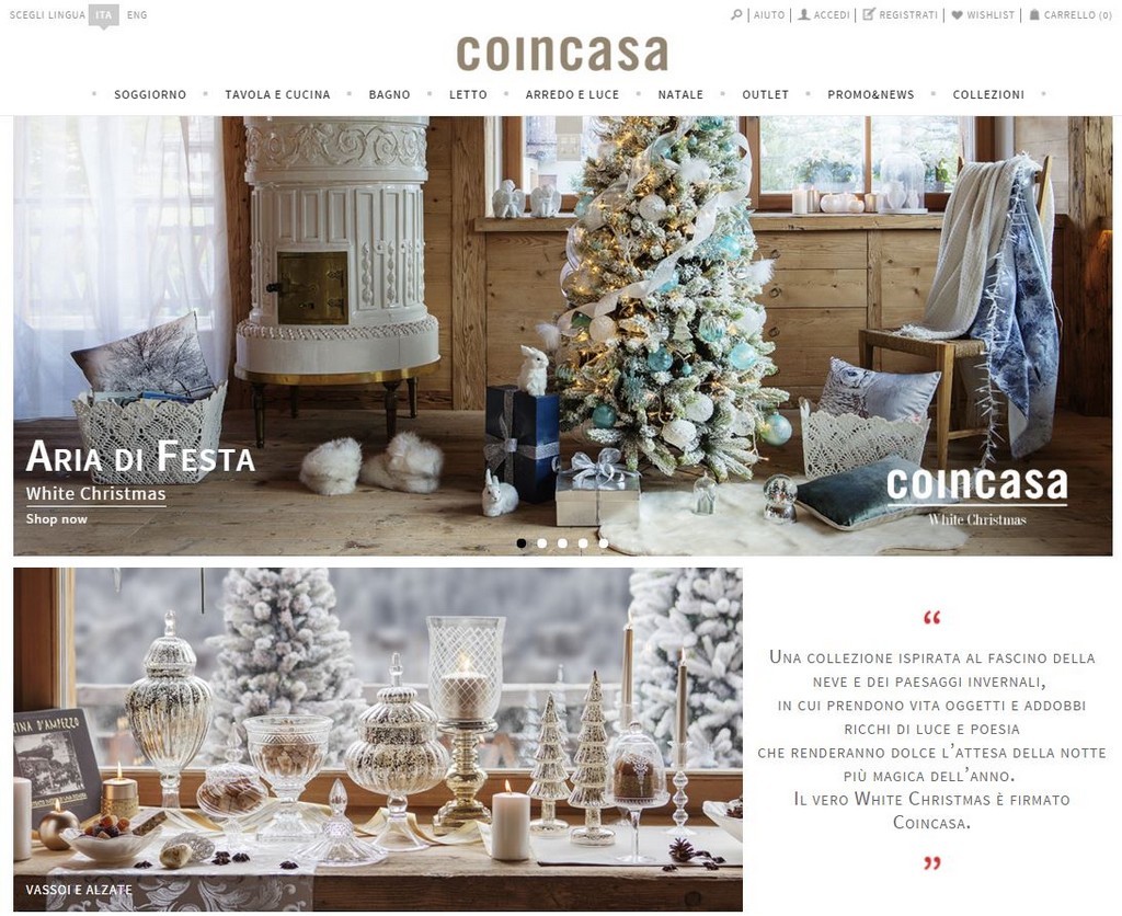 Coincasa rinnova il suo e-commerce, con il servizio click&amp;collect  e l&#8217;apertura internazionale