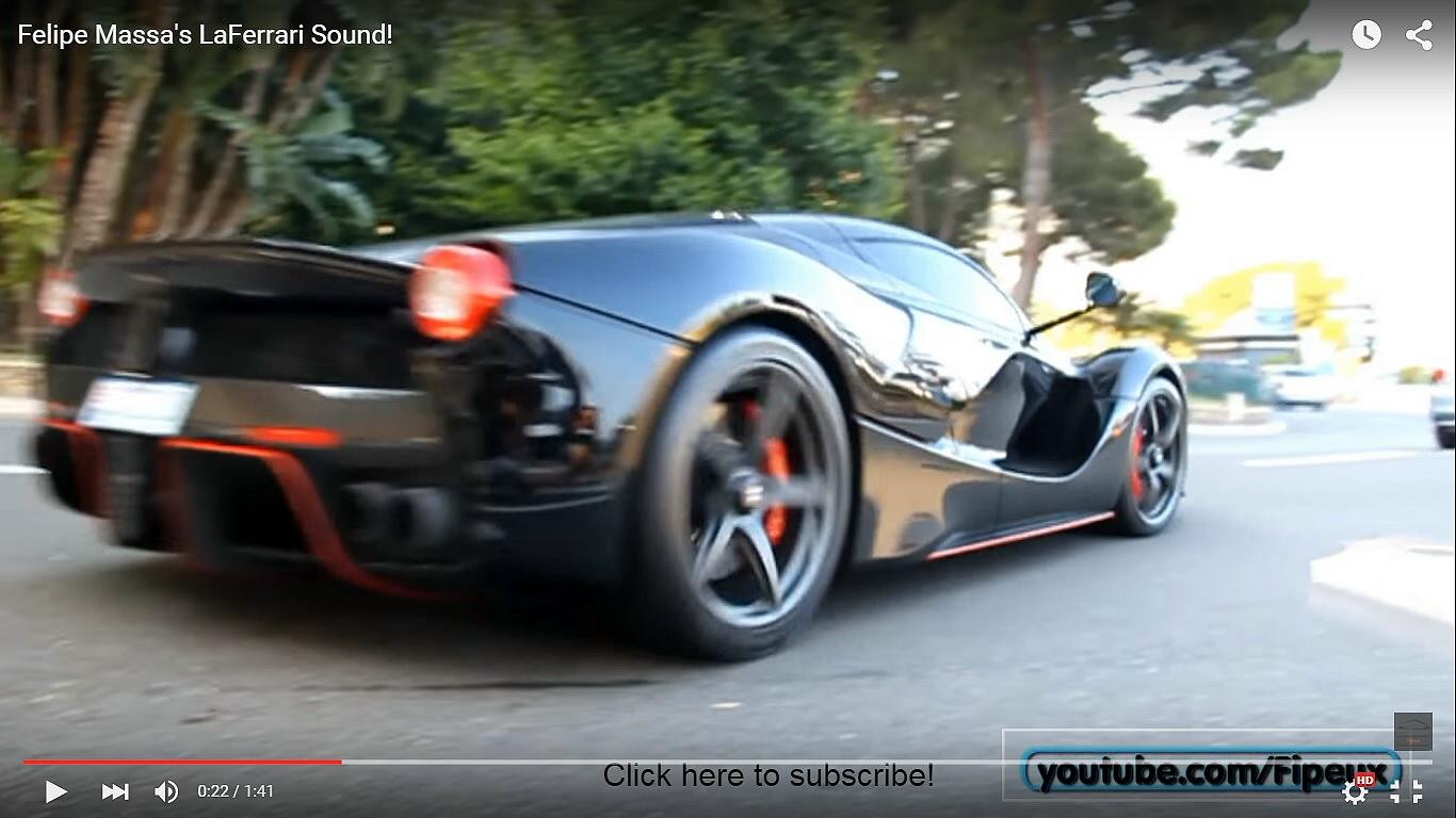 Ferrari LaFerrari di Felipe Massa in giro a Montecarlo [Video]