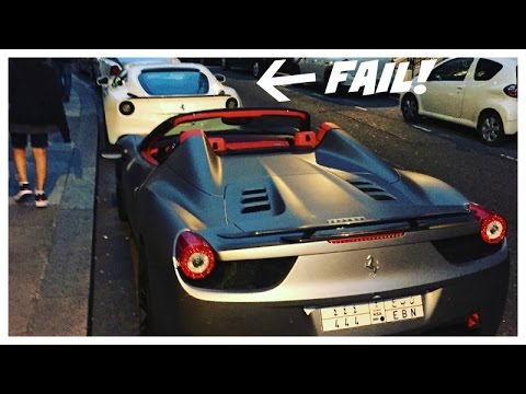 Un parcheggio difficile con la Ferrari F12berlinetta