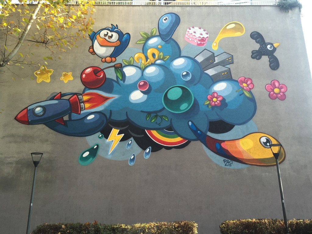 Street Art Milano: il murales realizzato da Pao per i vent&#8217;anni di TWT, le foto