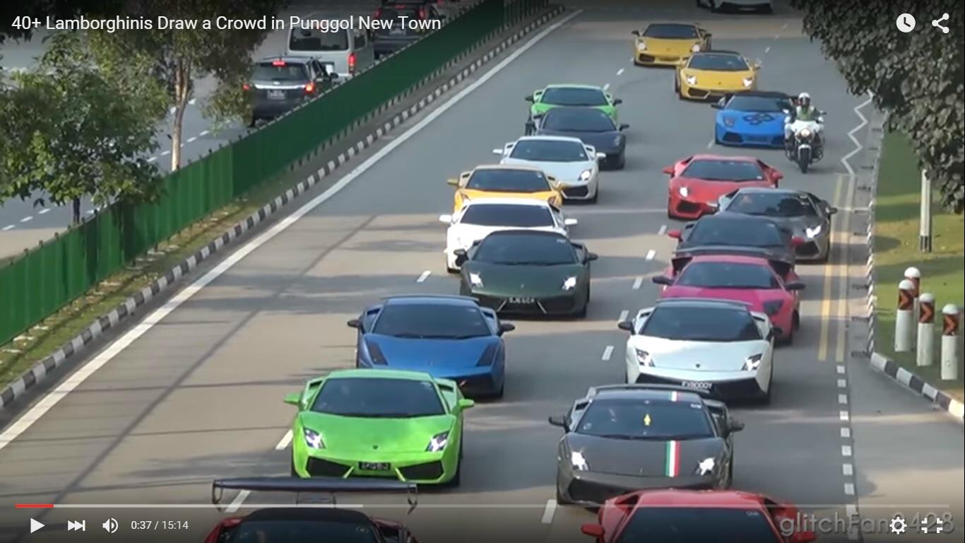 Invasione di Lamborghini a Singapore [Video]