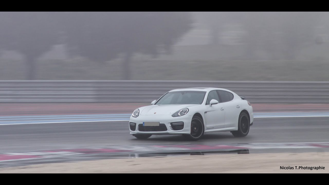 Porsche Panamera GTS &amp; Porsche Cayenne drifting in pista