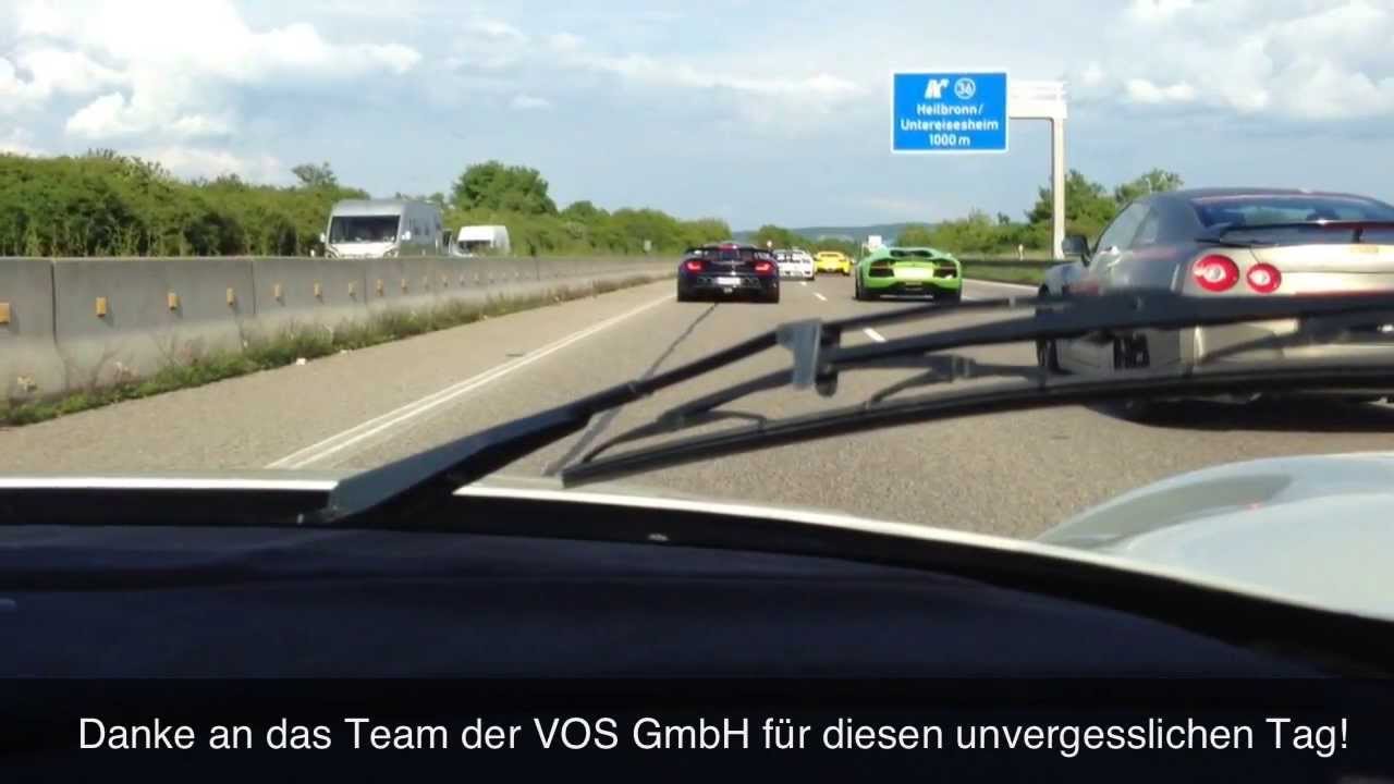 Maserati MC12 sulle Autobahn tedesche