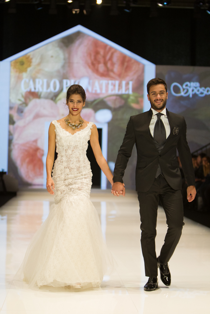 Carlo Pignatelli Sposa 2015: la sfilata evento a Bari, special guest  Ariadna Romero e Pierpaolo Petrelli