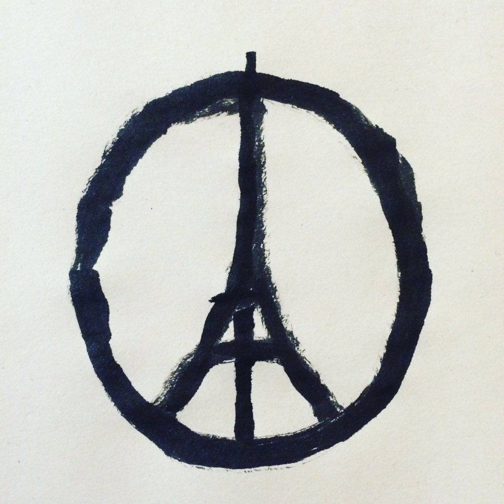 Peace for Paris, l&#8217;immagine icona è di Jean Jullien