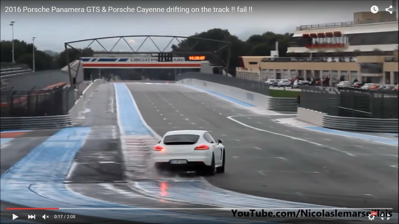 Porsche Panamera GTS e Cayenne: drifting in pista al Paul Ricard [Video]
