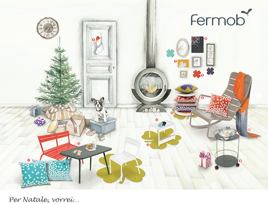 Idee regali Natale 2015: le proposte outdoor e indoor di Fermob, le foto