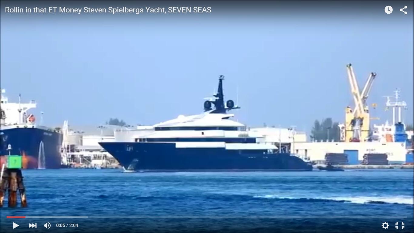 Yacht di lusso Seven Seas di Steven Spielberg [Video]