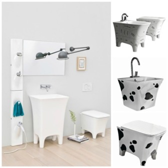 Arredare il bagno, i mobili in stile pop