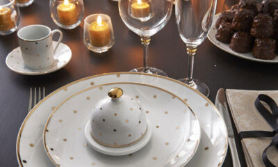 Capodanno 2016 Maisons du Monde tavola oro