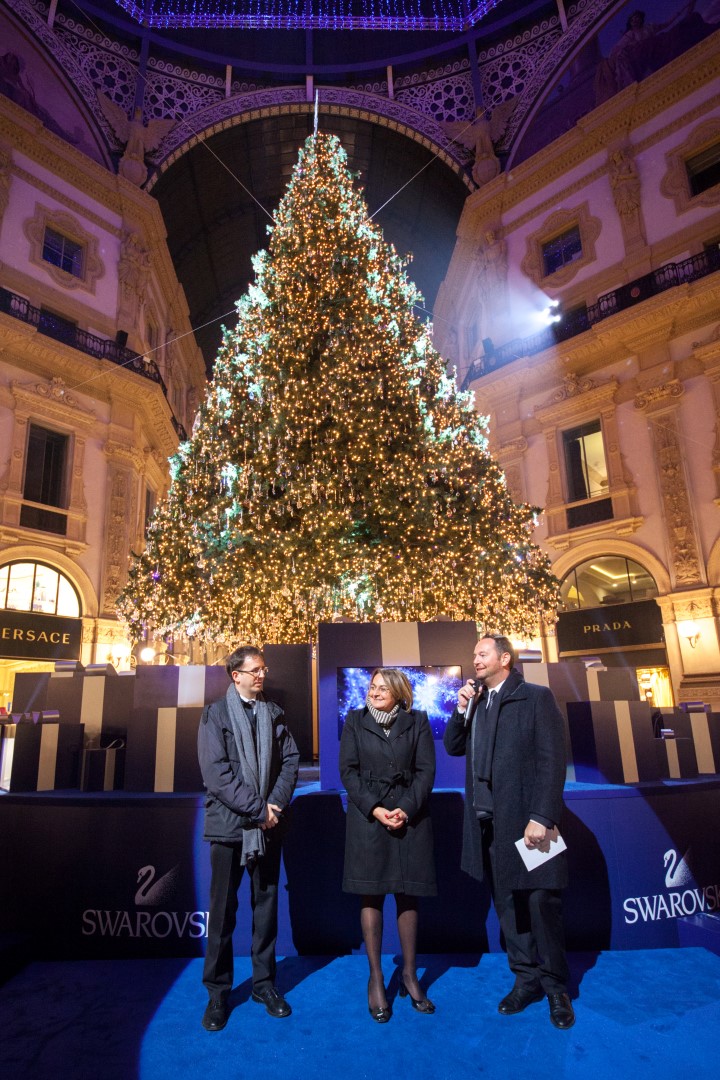 Swarovski Albero di Natale 2015 Milano: in Galleria Vittorio Emanuele II, l&#8217;albero più scintillante e maestoso che mai