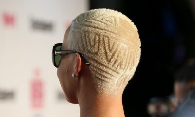 Capelli rasati con disegni