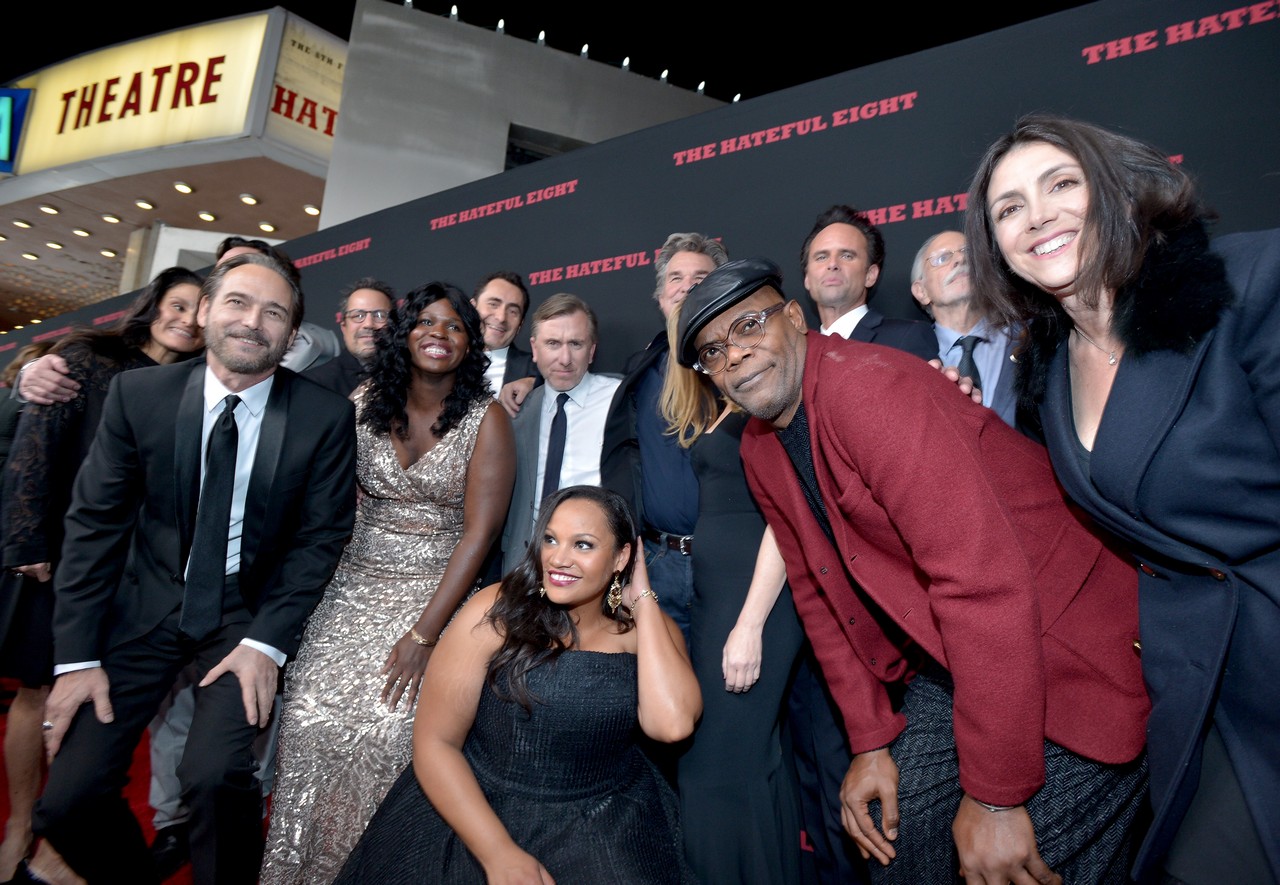 The Hateful Eight premiere: il red carpet del nuovo film di Quentin Tarantino con Samuel L. Jackson, Kurt Russell e Jennifer Jason Leigh