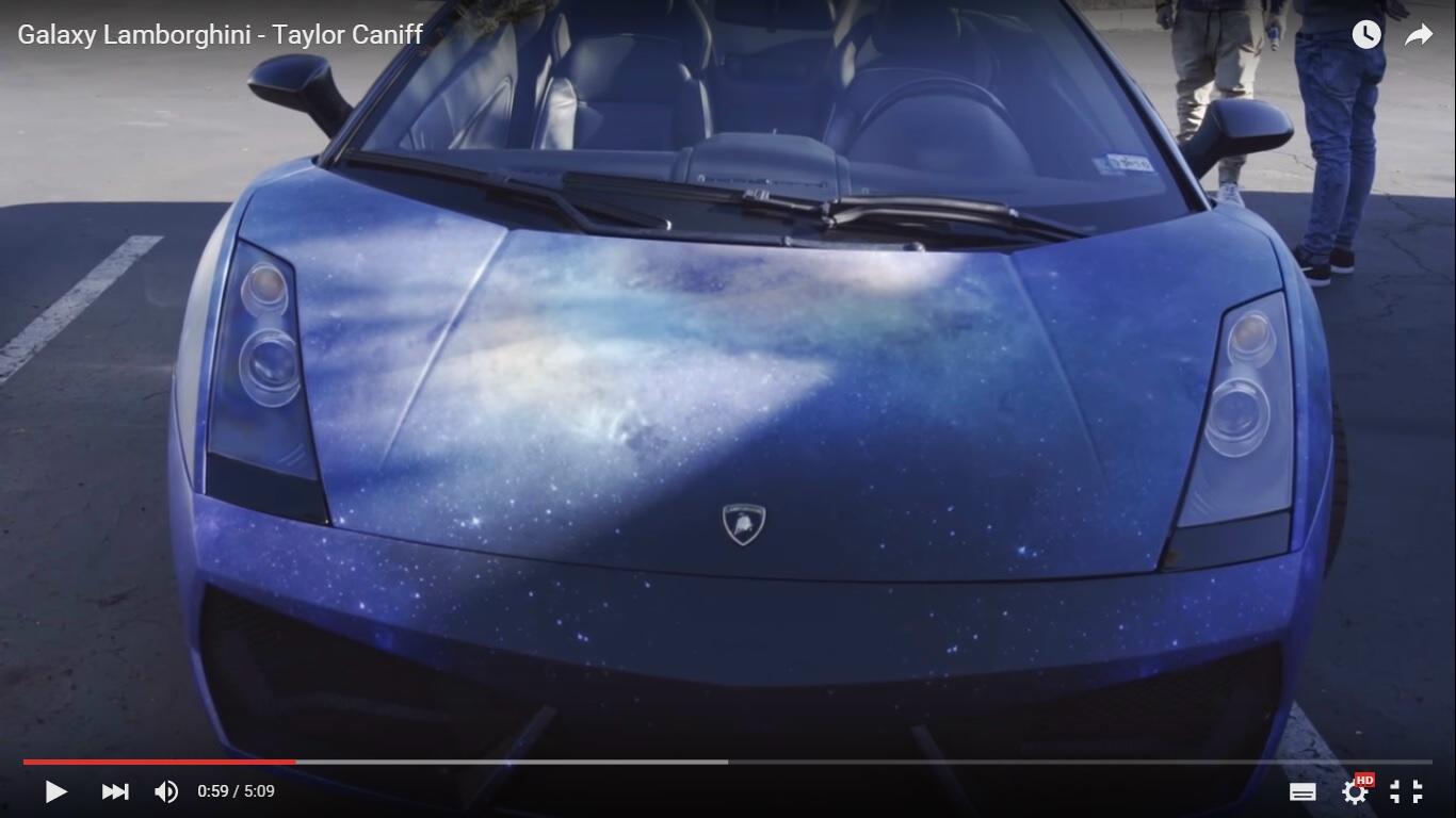 Lamborghini Gallardo vestita in modo galattico [Video]