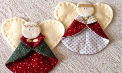 Regali di Natale di patchwork per bambini, angioletti