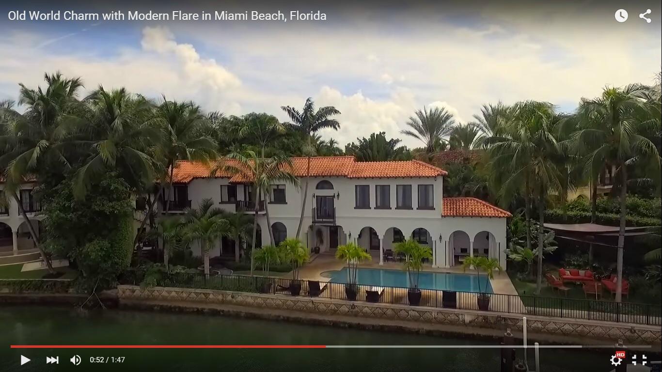 Villa di lusso con piscina a Miami Beach [Video]