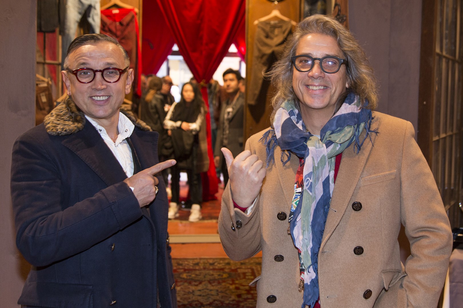 Pitti Uomo Gennaio 2016 Firenze: il vernissage di 2W2M con Alfredo Rapetti Mogol e Bruno Barbieri