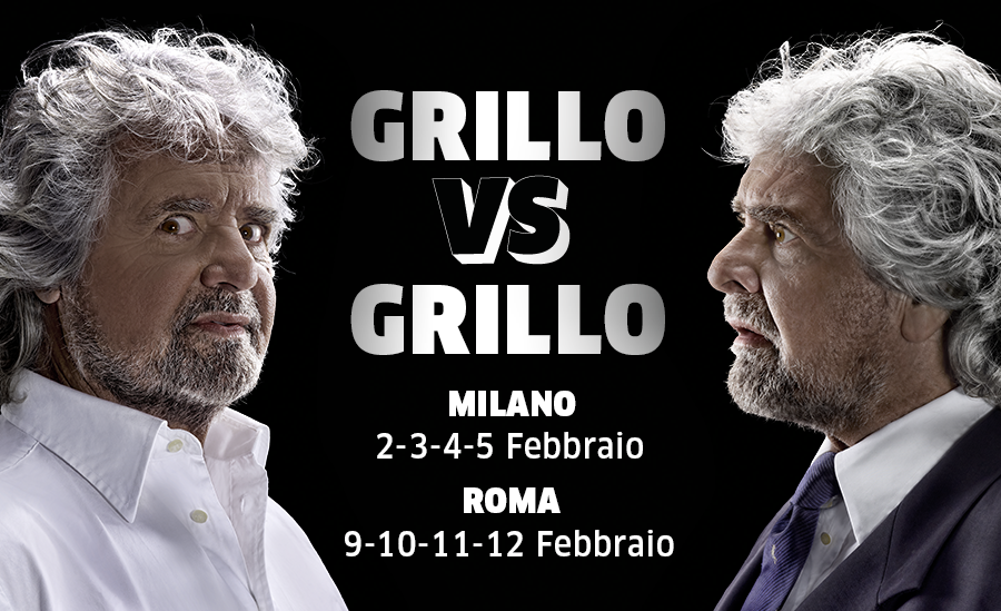 Beppe Grillo, &#8220;Grillo contro Grillo&#8221;: cambiano le date di Roma