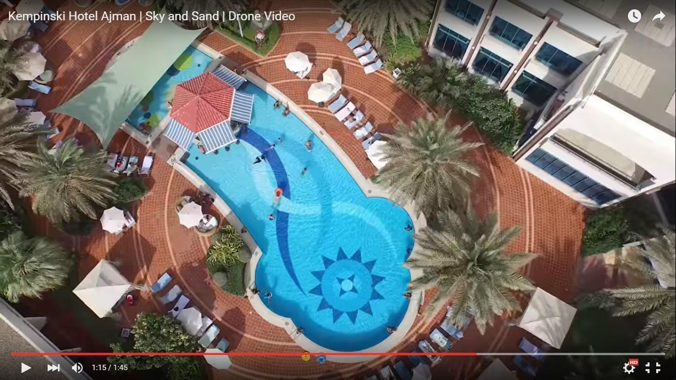 Kempinski Hotel Ajman: l’hotel di lusso filmato da un drone [Video]