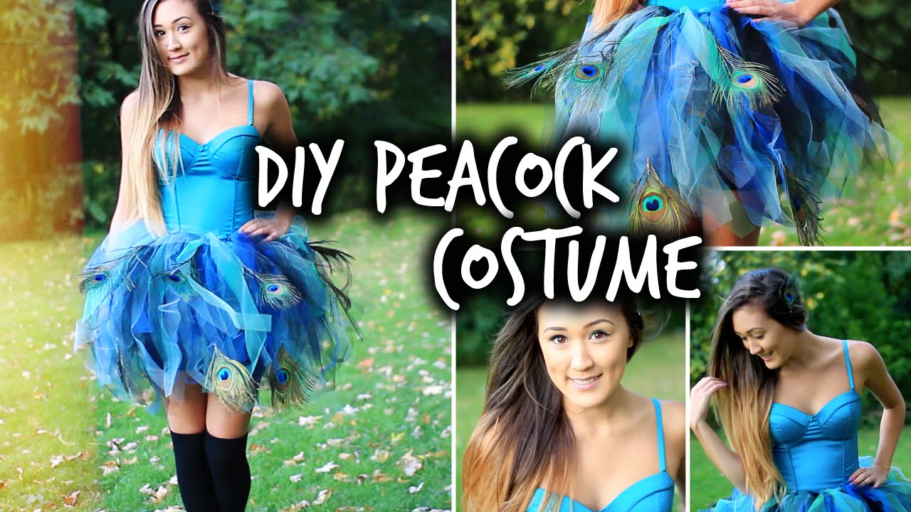 Easy DIY Peacock Halloween Costume | LaurDIY