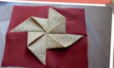 Lavoretti fai da te di patchwork per Carnevale, decorazione a forma di girandola