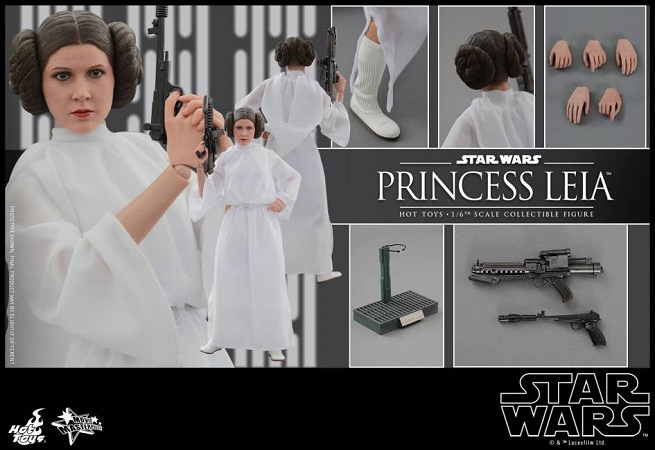 Star Wars: l&#8217;action doll della Principessa Leia di Hot Toys
