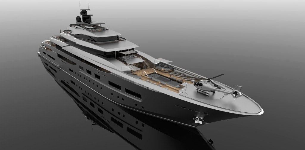 Yacht di lusso 94m Teti: nuovo progetto di Zucconi Superyacht Design
