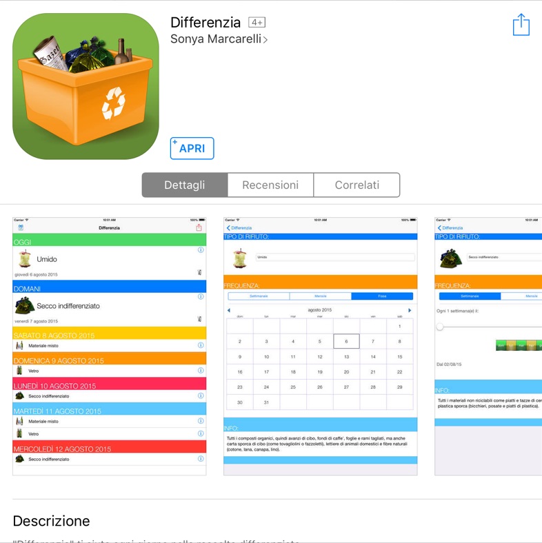 Raccolta differenziata app