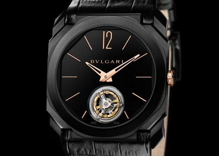 Baselworld 2016: orologio di lusso Bulgari Octo Ultranero Finissimo Tourbillon