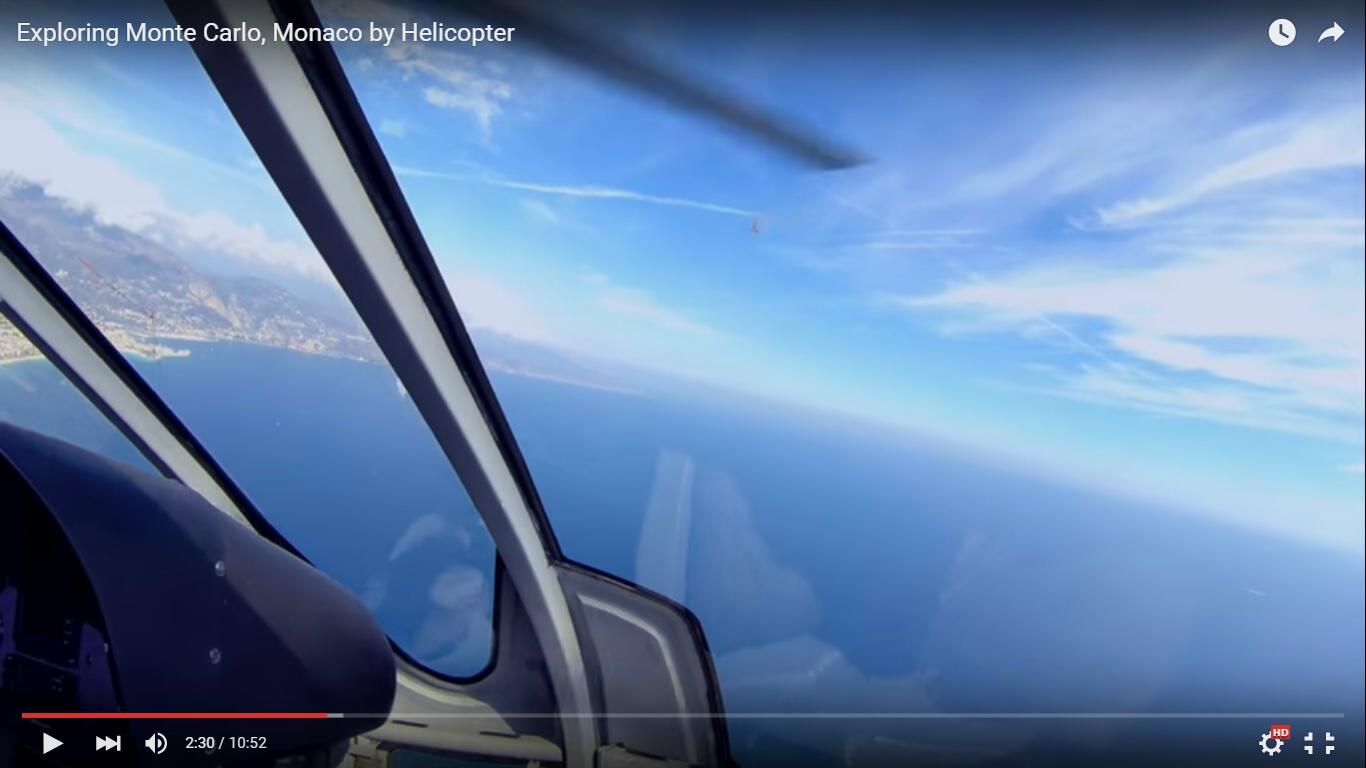 Giro in elicottero sul cielo di Montecarlo [Video]