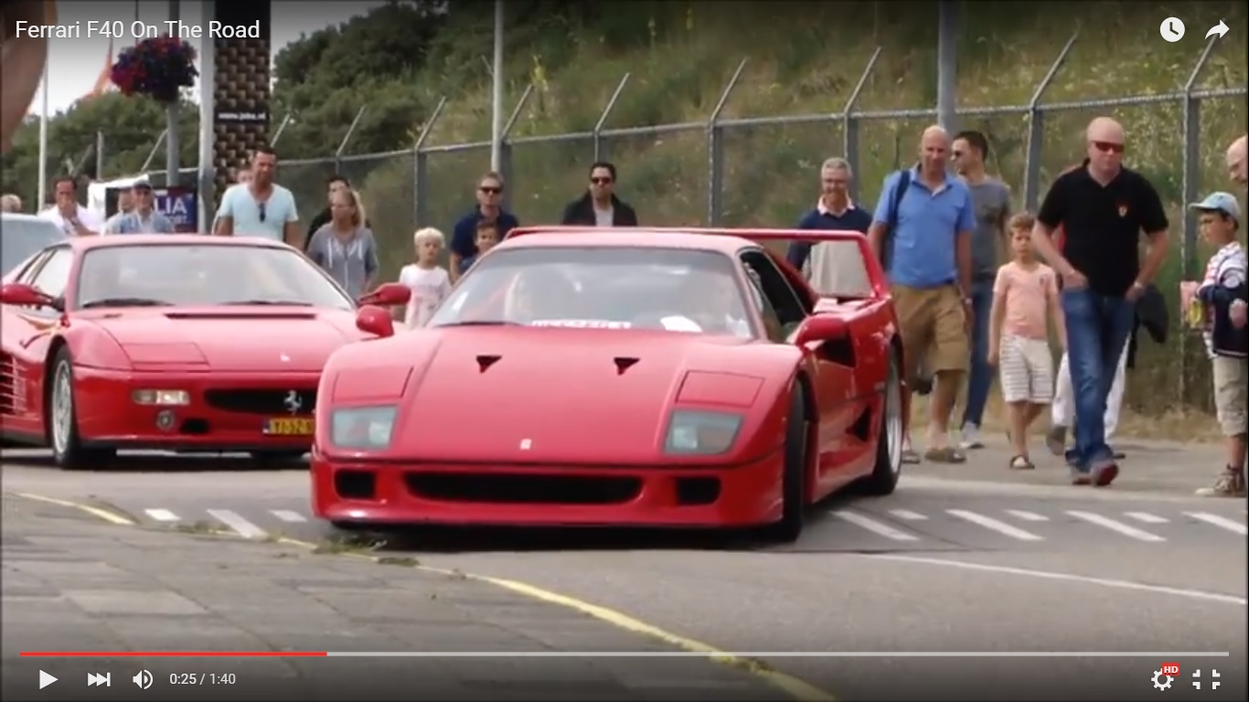 Ferrari F40: astuzie da Sioux per la regina [Video]