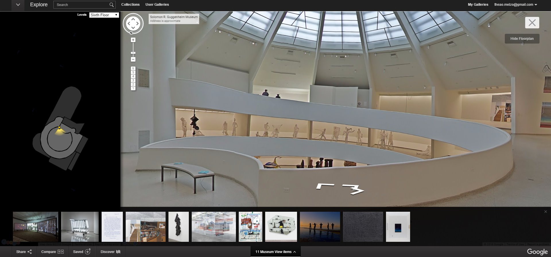 Una visita al Guggenheim di New York con Google Street View