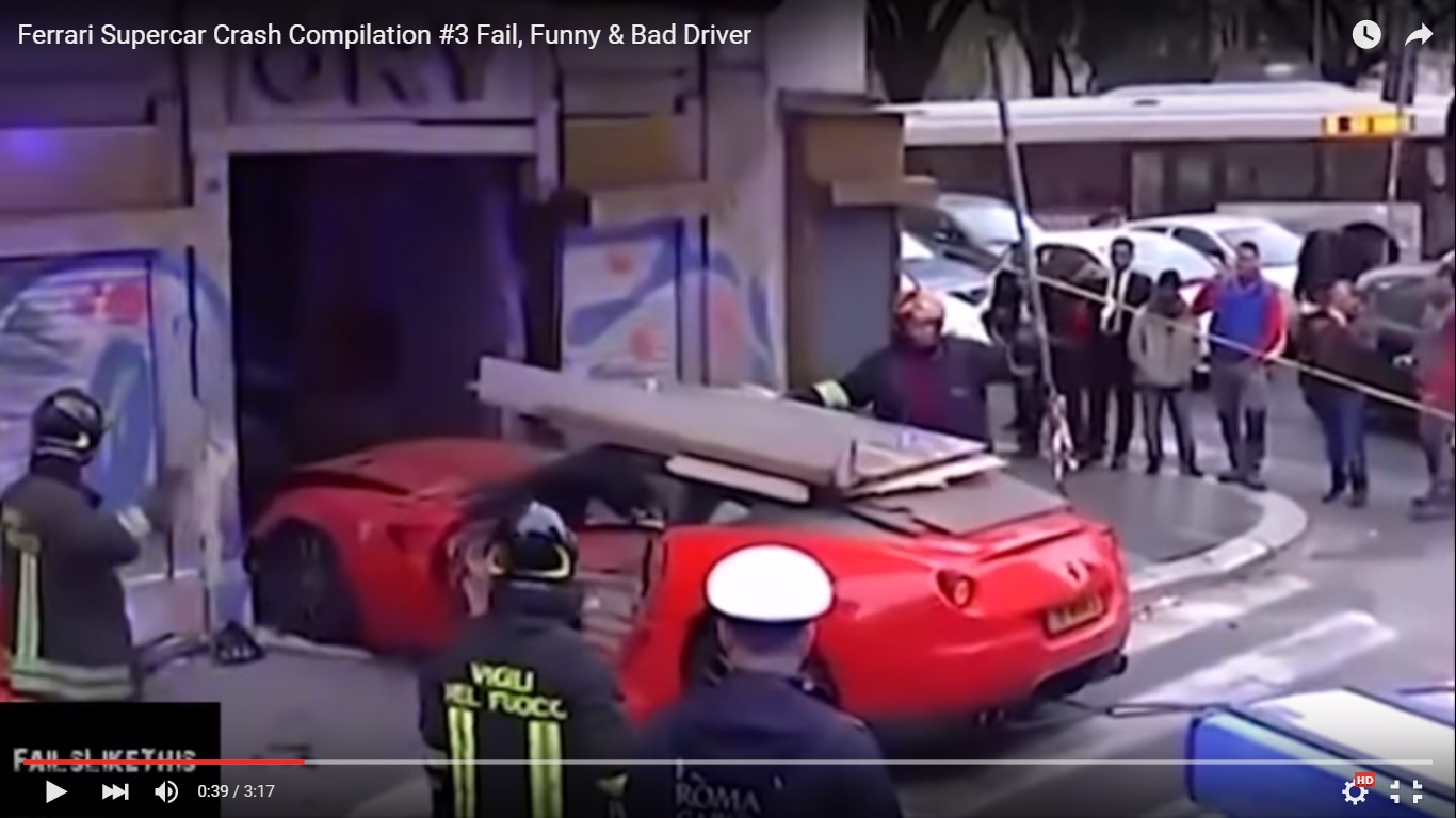 Carrellata di incidenti con le auto sportive [Video]