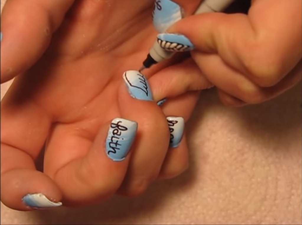 Nail art con l’angelo