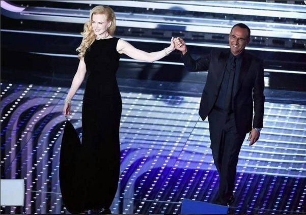 Festival Sanremo 2016 seconda serata: Eros Ramazzotti, Ellie Goulding e Nicole Kidman, i look visti da Instagram