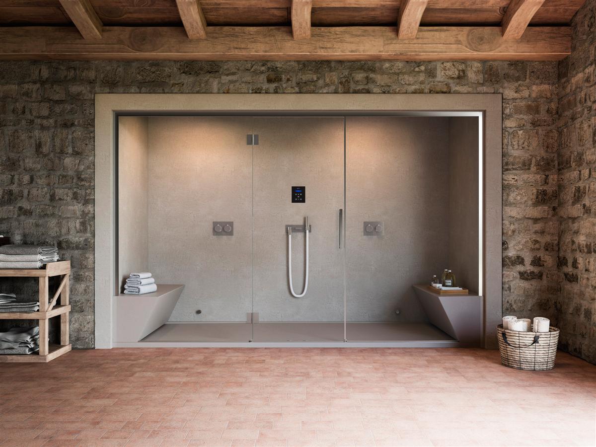 Salone del Mobile 2016 Milano: la doccia con hammam di Glass 1989 ad EuroBagno