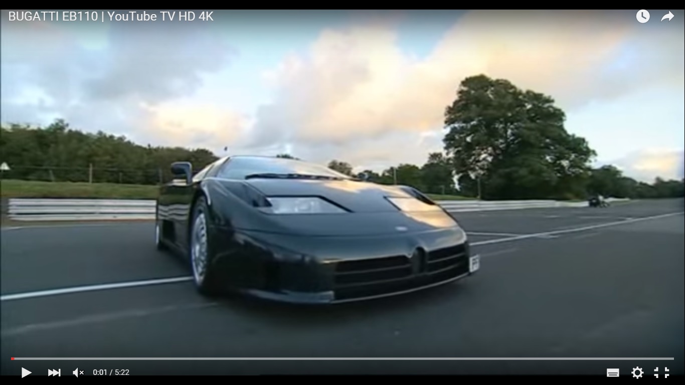 Bugatti EB110: un felice passato recente [Video]