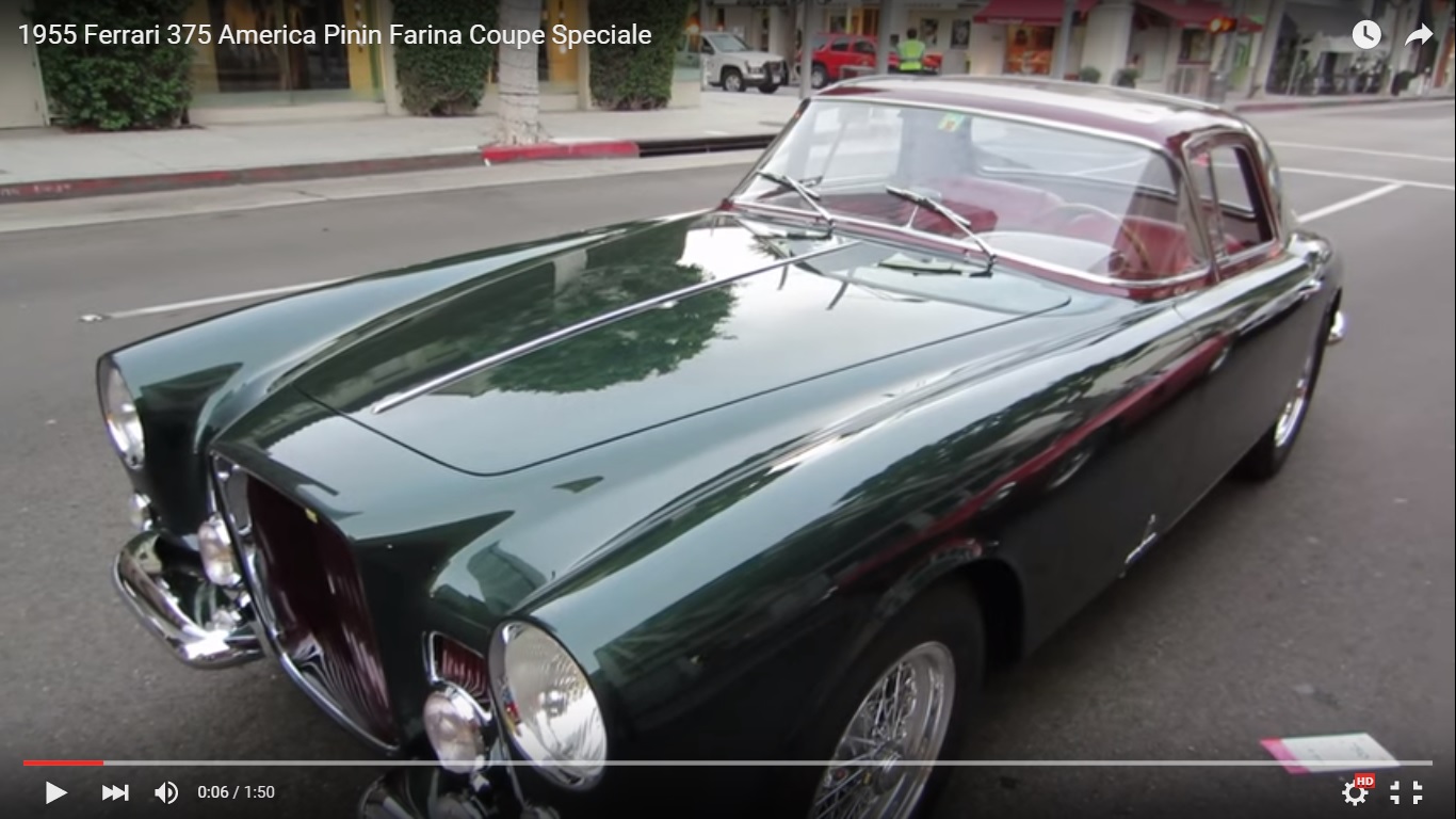 La Ferrari 375 America Pini Farina Coupe Speciale sale sul camion [Video]