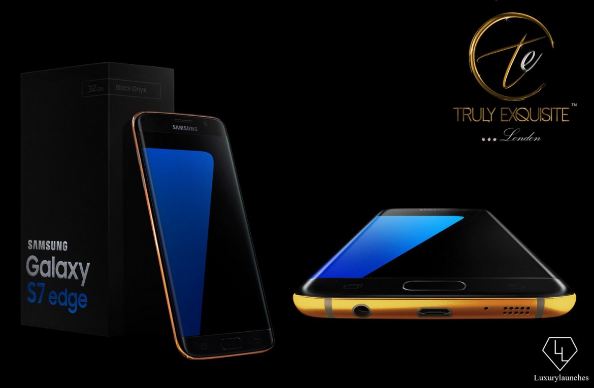 Samsung Galaxy S7 ed S7 Edge placcati in oro da Truly Exquisite