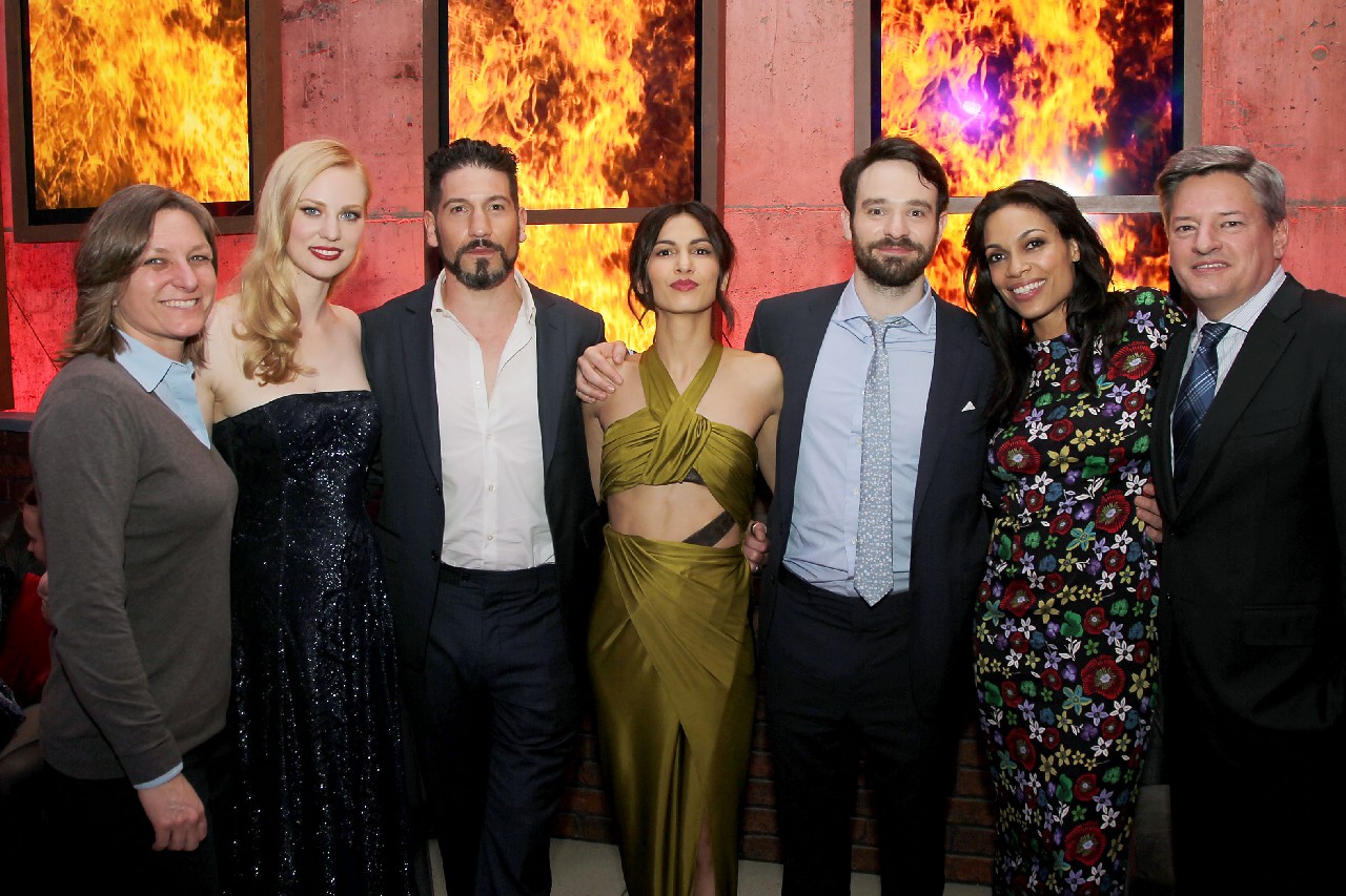 Daredevil serie 2 premiere New York: il red carpet con Matt Murdock e Rosario Dawson, le foto e il video