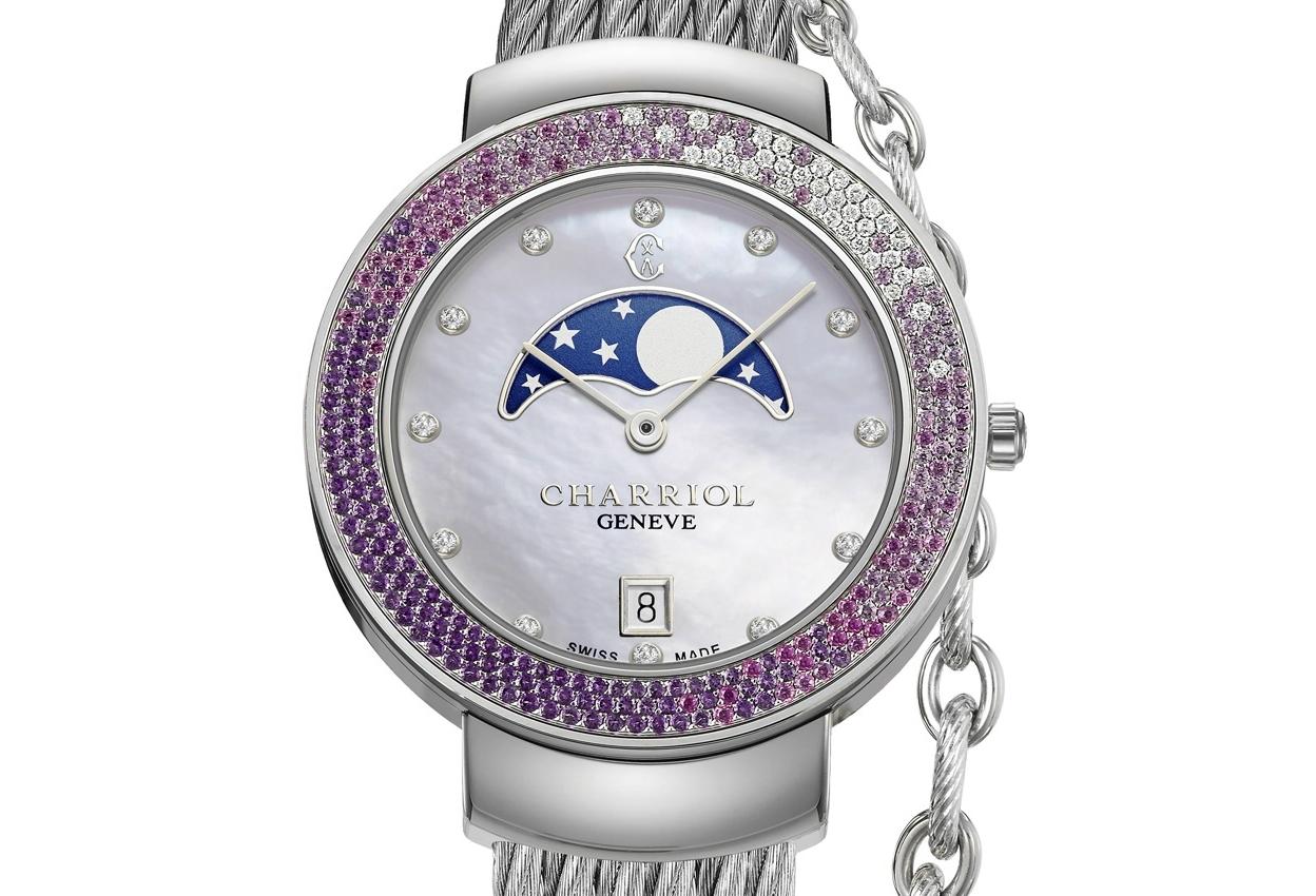 Baselworld 2016: orologio di lusso Charriol St-Tropez 35 GlamMoon
