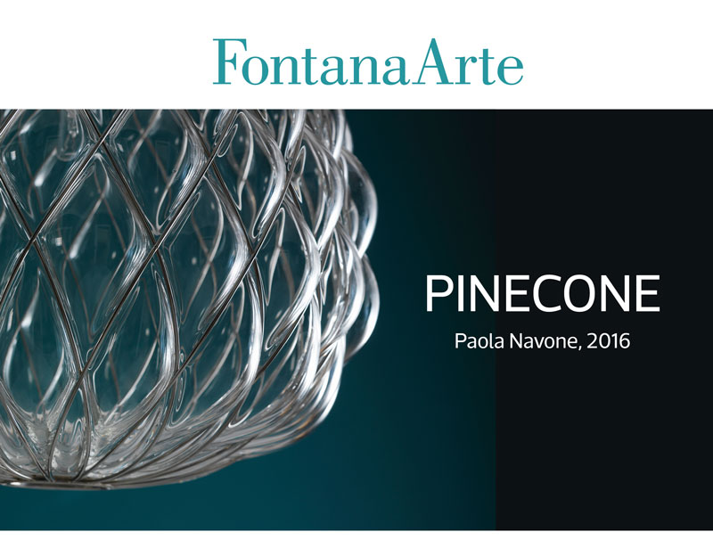 FontanaArte presenta Pinecone, la nuova lampada in vetro disegnata da Paola Navone