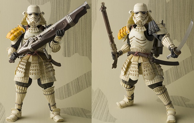 Star Wars: l&#8217;action figure del Sandtrooper in versione samurai di Bandai