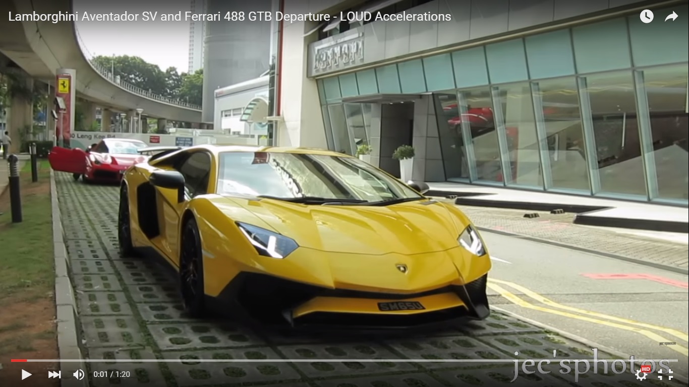 Ferrari e Lamborghini suonano a Singapore [Video]