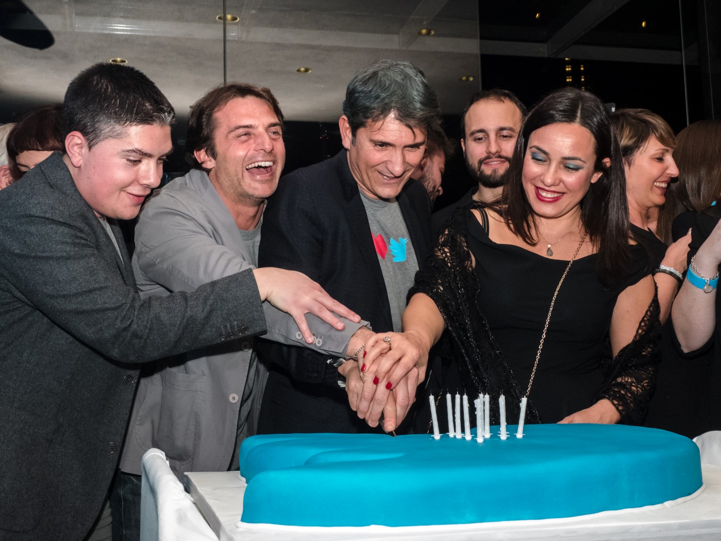 Twitter 10 anniversario: il party a Milano con Barbara d&#8217;Urso, Geppi Cucciari e Fabio Novembre, le foto