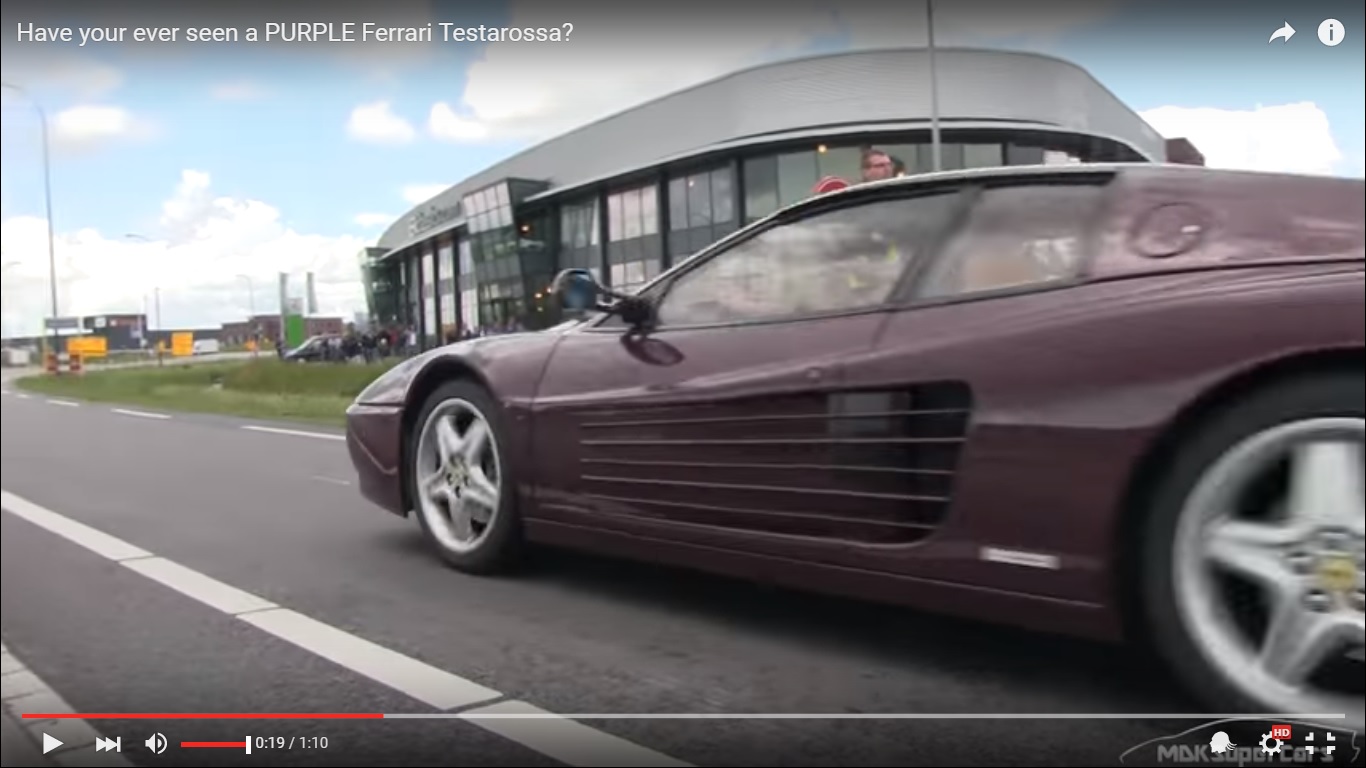 Ferrari 512 TR color melanzana [Video]