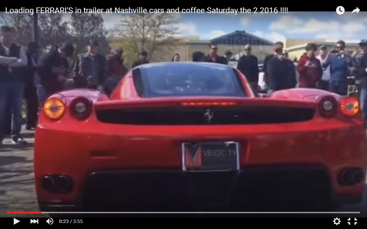 Ferrari Enzo e Scuderia Spider 16M caricate sul camion [Video]