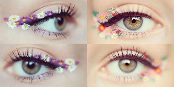 Eyeliner a fiori